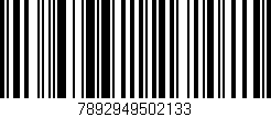 Código de barras (EAN, GTIN, SKU, ISBN): '7892949502133'