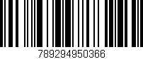 Código de barras (EAN, GTIN, SKU, ISBN): '789294950366'