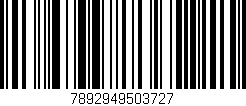 Código de barras (EAN, GTIN, SKU, ISBN): '7892949503727'