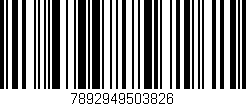 Código de barras (EAN, GTIN, SKU, ISBN): '7892949503826'