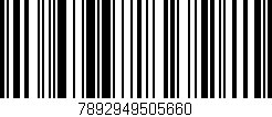 Código de barras (EAN, GTIN, SKU, ISBN): '7892949505660'
