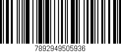 Código de barras (EAN, GTIN, SKU, ISBN): '7892949505936'
