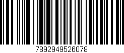 Código de barras (EAN, GTIN, SKU, ISBN): '7892949526078'