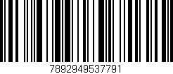 Código de barras (EAN, GTIN, SKU, ISBN): '7892949537791'