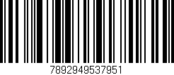 Código de barras (EAN, GTIN, SKU, ISBN): '7892949537951'