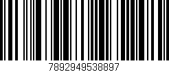 Código de barras (EAN, GTIN, SKU, ISBN): '7892949538897'