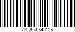 Código de barras (EAN, GTIN, SKU, ISBN): '7892949540135'