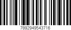 Código de barras (EAN, GTIN, SKU, ISBN): '7892949543716'