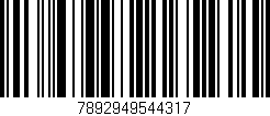 Código de barras (EAN, GTIN, SKU, ISBN): '7892949544317'