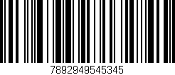 Código de barras (EAN, GTIN, SKU, ISBN): '7892949545345'