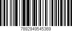 Código de barras (EAN, GTIN, SKU, ISBN): '7892949545369'