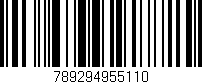 Código de barras (EAN, GTIN, SKU, ISBN): '789294955110'