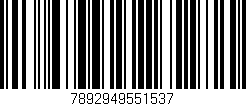 Código de barras (EAN, GTIN, SKU, ISBN): '7892949551537'