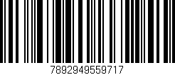 Código de barras (EAN, GTIN, SKU, ISBN): '7892949559717'