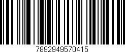 Código de barras (EAN, GTIN, SKU, ISBN): '7892949570415'