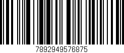 Código de barras (EAN, GTIN, SKU, ISBN): '7892949576875'
