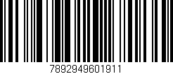 Código de barras (EAN, GTIN, SKU, ISBN): '7892949601911'