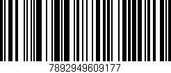 Código de barras (EAN, GTIN, SKU, ISBN): '7892949609177'