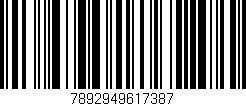 Código de barras (EAN, GTIN, SKU, ISBN): '7892949617387'