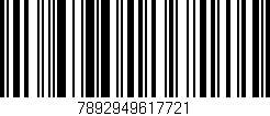 Código de barras (EAN, GTIN, SKU, ISBN): '7892949617721'