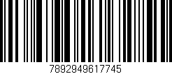 Código de barras (EAN, GTIN, SKU, ISBN): '7892949617745'