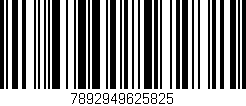 Código de barras (EAN, GTIN, SKU, ISBN): '7892949625825'