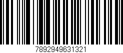 Código de barras (EAN, GTIN, SKU, ISBN): '7892949631321'