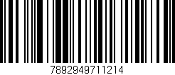 Código de barras (EAN, GTIN, SKU, ISBN): '7892949711214'
