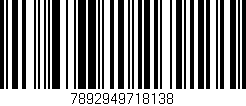Código de barras (EAN, GTIN, SKU, ISBN): '7892949718138'