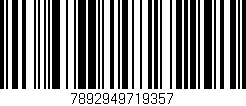 Código de barras (EAN, GTIN, SKU, ISBN): '7892949719357'