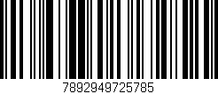 Código de barras (EAN, GTIN, SKU, ISBN): '7892949725785'