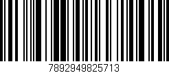 Código de barras (EAN, GTIN, SKU, ISBN): '7892949825713'