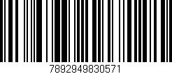 Código de barras (EAN, GTIN, SKU, ISBN): '7892949830571'