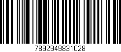 Código de barras (EAN, GTIN, SKU, ISBN): '7892949831028'