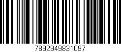 Código de barras (EAN, GTIN, SKU, ISBN): '7892949831097'