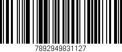 Código de barras (EAN, GTIN, SKU, ISBN): '7892949831127'