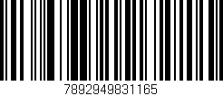 Código de barras (EAN, GTIN, SKU, ISBN): '7892949831165'