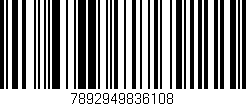 Código de barras (EAN, GTIN, SKU, ISBN): '7892949836108'