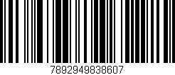 Código de barras (EAN, GTIN, SKU, ISBN): '7892949838607'