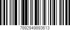 Código de barras (EAN, GTIN, SKU, ISBN): '7892949893613'