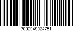 Código de barras (EAN, GTIN, SKU, ISBN): '7892949924751'