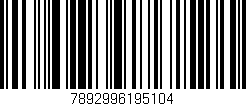 Código de barras (EAN, GTIN, SKU, ISBN): '7892996195104'
