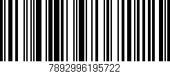 Código de barras (EAN, GTIN, SKU, ISBN): '7892996195722'