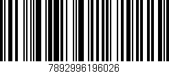Código de barras (EAN, GTIN, SKU, ISBN): '7892996196026'