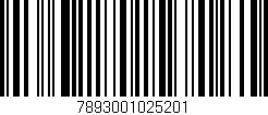 Código de barras (EAN, GTIN, SKU, ISBN): '7893001025201'
