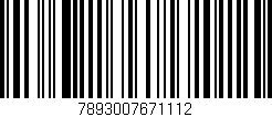 Código de barras (EAN, GTIN, SKU, ISBN): '7893007671112'