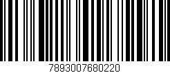 Código de barras (EAN, GTIN, SKU, ISBN): '7893007680220'