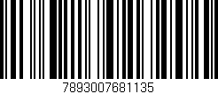 Código de barras (EAN, GTIN, SKU, ISBN): '7893007681135'