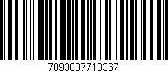 Código de barras (EAN, GTIN, SKU, ISBN): '7893007718367'