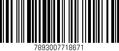 Código de barras (EAN, GTIN, SKU, ISBN): '7893007718671'